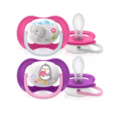 Соска-пустышка Слон/Пингвин 6-18мес Philips Avent SCF080/08