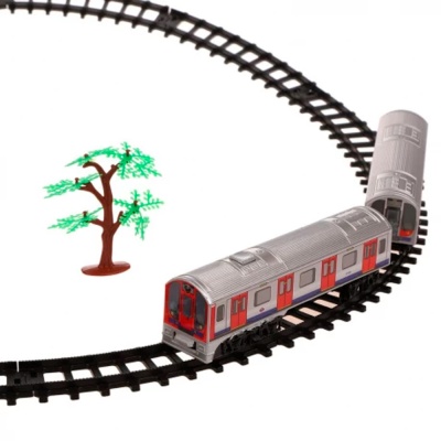 Железная дорога Сабвэй на батарейках звук свет JHX5507 2