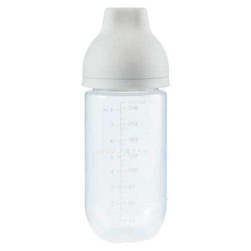 Бутылочка для кормления с двумя сосками 250 мл Happy Baby 10031 light grey