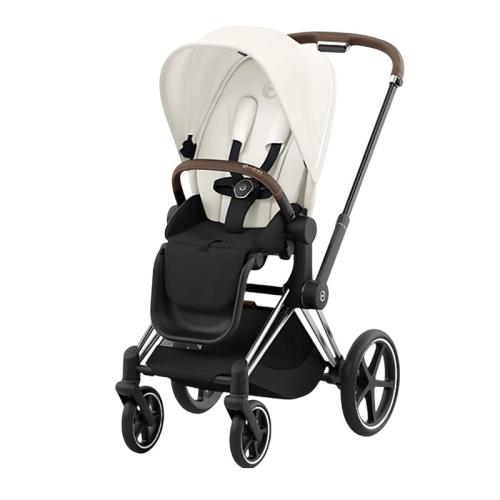 Коляска 2 в 1 Cybex Priam IV Chrome Brown Off White фото 2