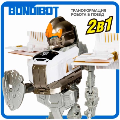 Трансформер 2в1 робот поезд Bondibon BB5740 2