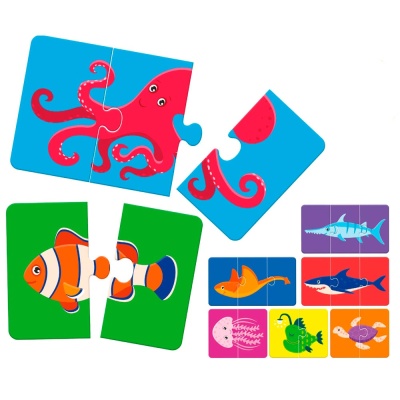 Набор пазлов для малышей Морские Животные 8 штук Mapacha 962047 1