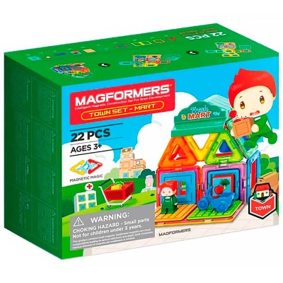 Конструктор магнитный Магазин 22 детали Наша игрушка 2891928 3