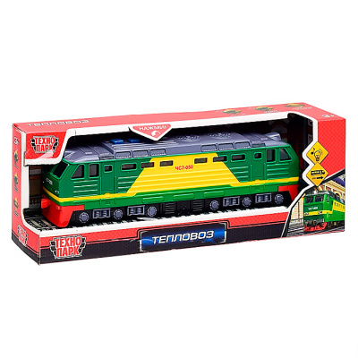 Модель инерционная Тепловоз 22 см Технопарк LOCO-22PL-GNYE (48) 2