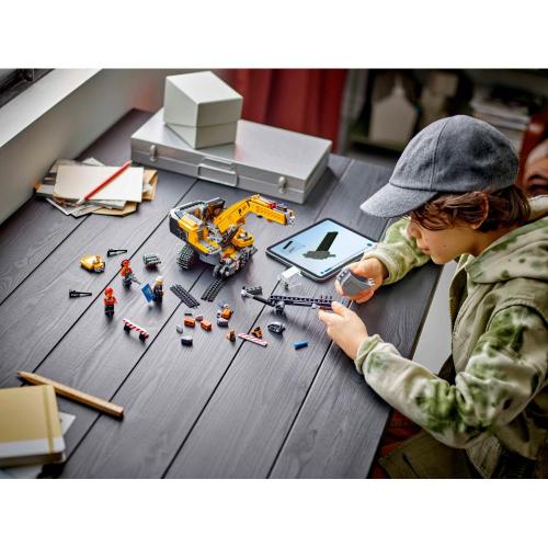 Конструктор Lego City 60420 Жёлтый строительный экскаватор фото 8