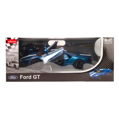 Машина радиоуправляемая Ford GT фары светятся двери открываются Rastar 78100BL