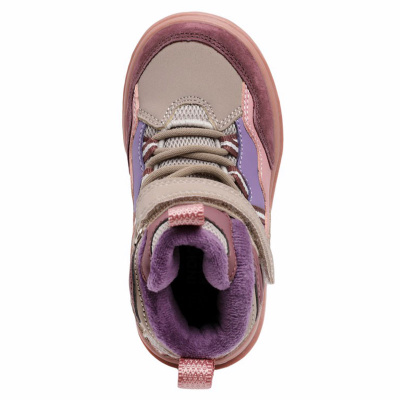 Ботинки детские Indigo Kids 97-055D серый-сиреневый 5