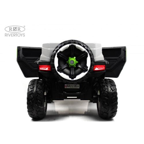 Детский электромобиль RiverToys М222БХ серый фото 5