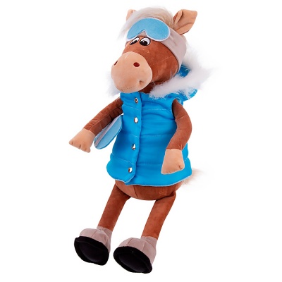 Мягкая игрушка Конь со сноубордом Патрик 25 см Relana RLS25002-2-25