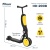 Трёхколёсный самокат Pituso HD-200B-Yellow жёлтый