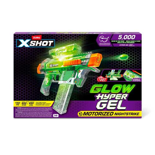 Бластер с гидрогелевыми светящимися гранулами  X-Shot Hypergel NightStrike Zuru 36782 фото 4