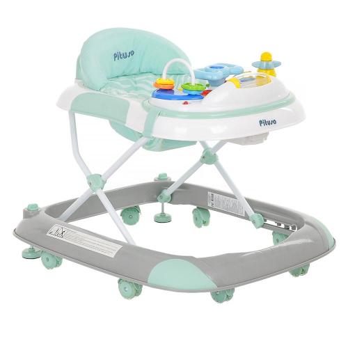 Ходунки Маленький водитель Pituso W1118PB8-Mint/Grey Серый/Ментол фото 7