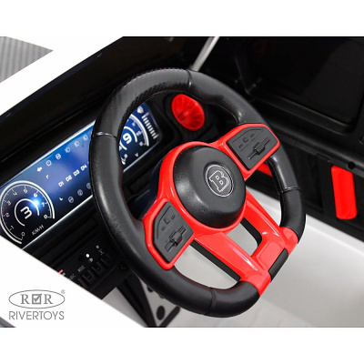 Детский электромобиль River Toys Z999ZZ белый