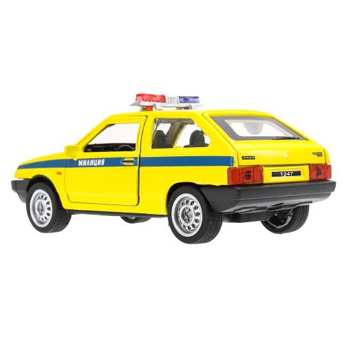 Металлическая машинка Lada-2108 Спутник Милиция Технопарк 2108-12-SLPOL-YE фото 6