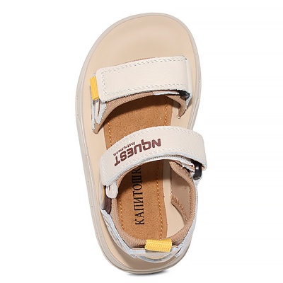 Сандалии для мальчика Капитошка A21342 бежевые 4