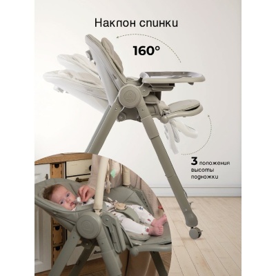 Стульчик для кормления Peppy Sommelier 2.0 Olive 03