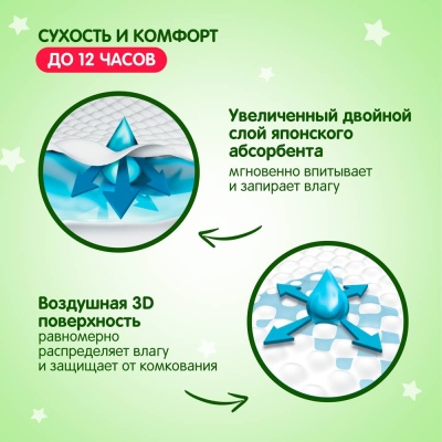 Подгузники YokoSun Premium L 9-13 кг 54 шт 2