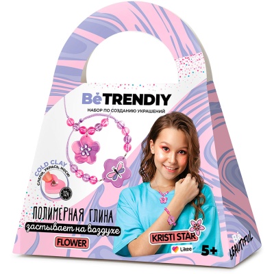Набор для создания украшений Be TrenDIY Цветочек Волшебный мир B023Y 03