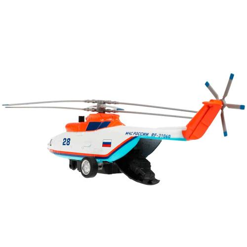 Модель металлическая Вертолет МЧС Технопарк COPTER-20SLRES-WH фото 2