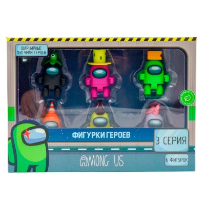 Набор фигурок Among Us 3 серия 6 штук PMI AU6306B 4