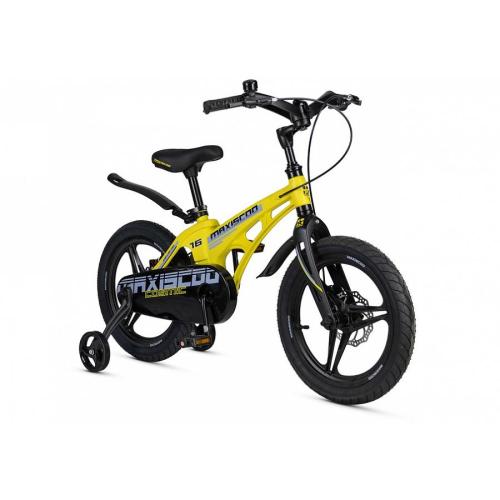 Велосипед детский Maxiscoo Cosmic Deluxe 16 MSC-C1641D жёлтый матовый фото 2