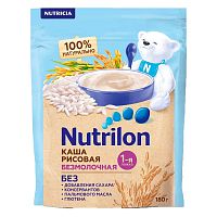 Каша Рисовая безмолочная 180 г с 4 месяцев Nutrilon 77817