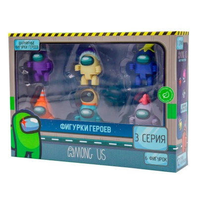 Набор фигурок Among Us 3 серия 6 штук PMI AU6306A 2