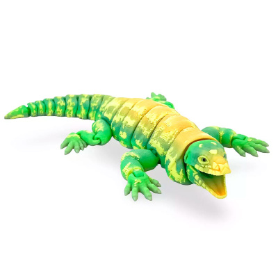 Подвижная 3D-игрушка Ящерица Тегу зеленая FunBerry Toys 03006238 4