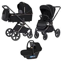 Коляска 3 в 1 Carrello Ultimo CRL-6521 Sable Black Chrome