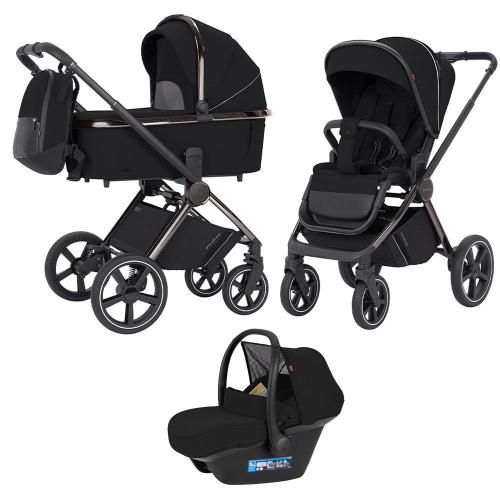 Коляска 3 в 1 Carrello Ultimo CRL-6521 Sable Black Chrome