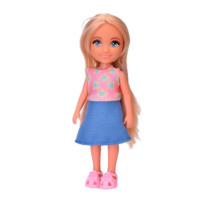 Кукла Анжелика с питомцами 13 см Наша игрушка 606008 Кукла Анжелика с питомцами 13 см Наша игрушка 606008