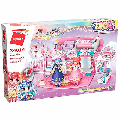 Конструктор для девочек Домик 479 деталей Qman 34014Q 4