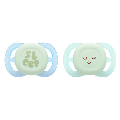 Пустышка Ultra start night ночная 0-2 месяца 2 штуки Avent SCF075/08 1