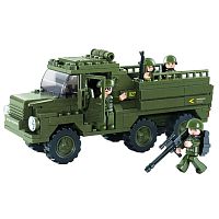 Конструктор Армия: Грузовик с солдатами, 230 деталей Sluban M38-B0301