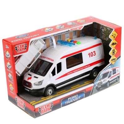 Машина Ford Transit скорая Технопарк TRANSITVAN-22PLAMB-WH 1