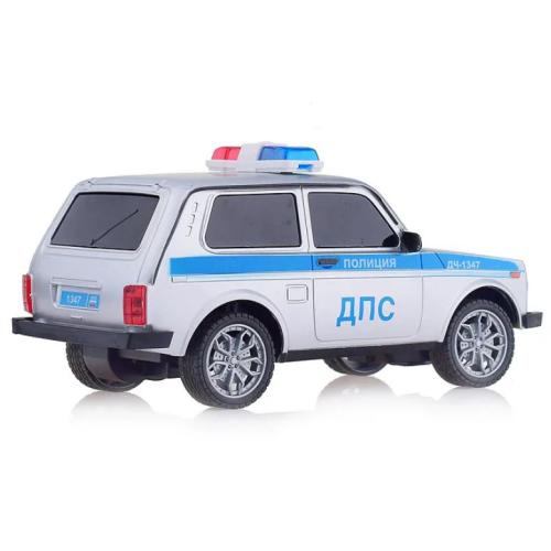 Игрушка Машина на радиоуправлении Lada Полиция Технопарк LADA4X4-18LPOL-GY фото 3
