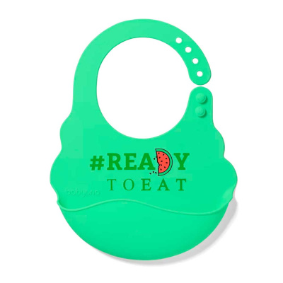 Нагрудник силиконовый с регулируемой застежкой BabyOno 829