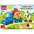 Конструктор Синий Трактор и тележки с животными 35 деталей Город мастеров 10046-BA