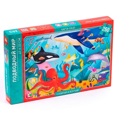 Пазлы Подводный мир 260 деталей Геодом 1