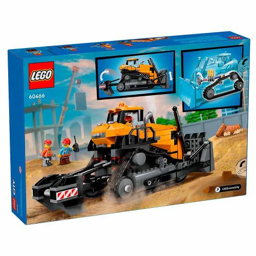 Конструктор Lego City 60466 Желтый бульдозер с фронтальным погрузчиком фото 5