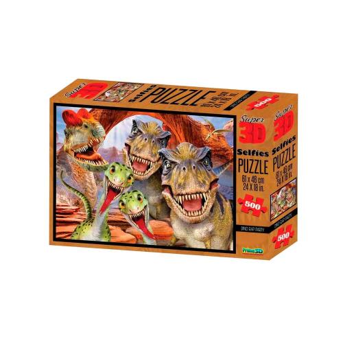 Пазл Super 3D Дино селфи Prime 3D 10132 фото 2