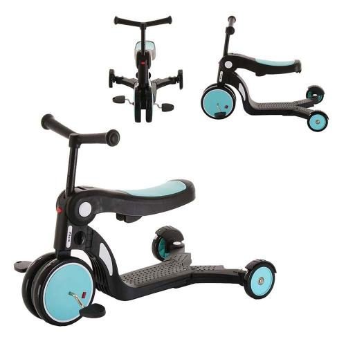 Трёхколёсный самокат Pituso HD-200-Blue голубой фото 10