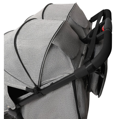 Прогулочная коляска для двойни Skillmax LB100 grey 04