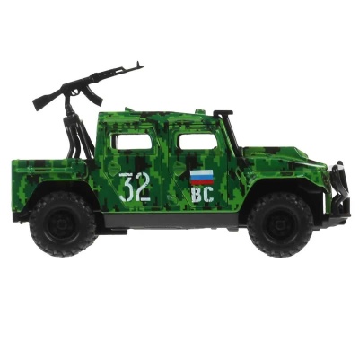 Игрушка Машина Армейский внедорожник пикап Технопарк  HUMVEPICKUP-12MIL-BN 2