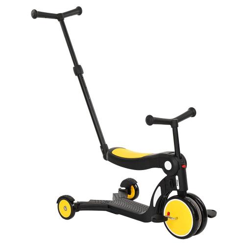 Трёхколёсный самокат Pituso HD-200B-Yellow жёлтый фото 2