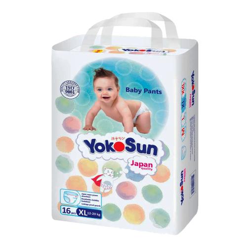 Подгузники трусики XL 12-20кг 16штук YokoSun 4602009417061