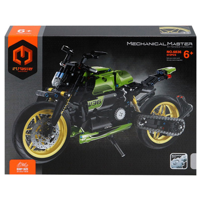 Конструктор пластиковый Мотоцикл Рыжий Кот 6836IMM 3