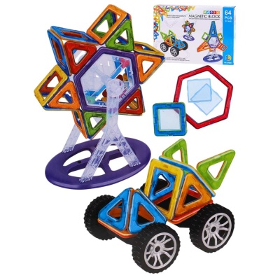 Магнитный конструктор Магический магнит 64 детали 2098716