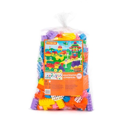 Конструктор Строитель 287 деталей Полесье 52551 2