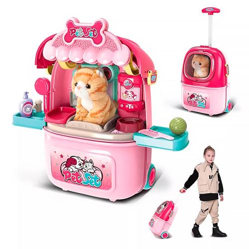 Игровой набор Зоосалон в чемодане PlaySmart 008-980A-4 фото 4
